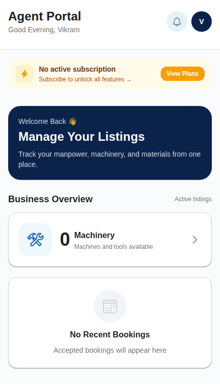 Worcore app — Manage Listings