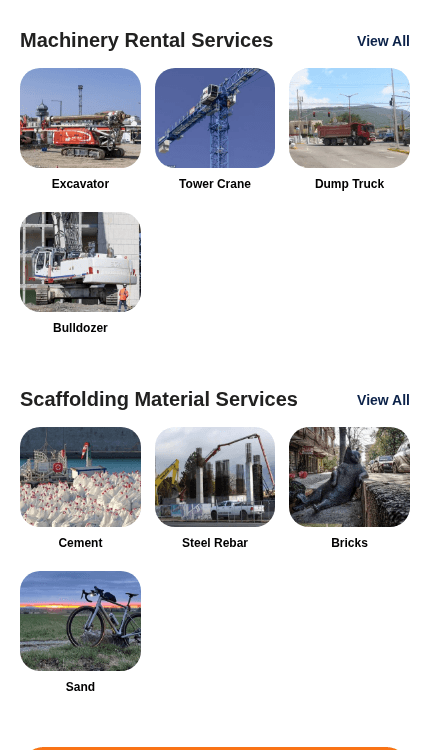 Worcore app — Rent Machinery